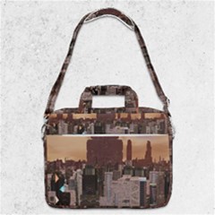 Skyline Skyscrapers Futuristic Sci-fi Panorama Macbook Pro 13  Shoulder Laptop Bag  by Pakemis