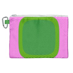 Pink And Green 1105 - Groovy Retro Style Art Canvas Cosmetic Bag (xl) by KorokStudios