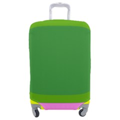 Pink And Green 1105 - Groovy Retro Style Art Luggage Cover (medium) by KorokStudios