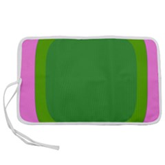 Pink And Green 1105 - Groovy Retro Style Art Pen Storage Case (m) by KorokStudios