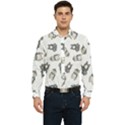 Cute Seamless Pattern With Koala Panda Bear Men s Long Sleeve  Shirt View1