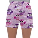 Seamless Cute Colourfull Owl Kids Pattern Sleepwear Shorts View1