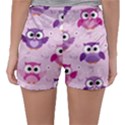 Seamless Cute Colourfull Owl Kids Pattern Sleepwear Shorts View2