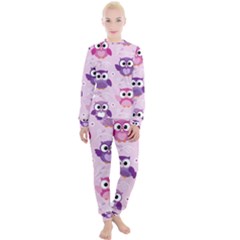 Seamless Cute Colourfull Owl Kids Pattern Women s Lounge Set by Pakemis