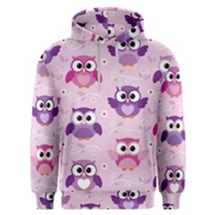 Seamless Cute Colourfull Owl Kids Pattern Men s Overhead Hoodie by Pakemis