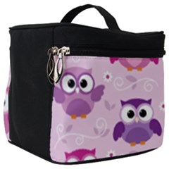 Seamless Cute Colourfull Owl Kids Pattern Make Up Travel Bag (big) by Pakemis