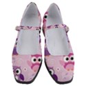 Seamless Cute Colourfull Owl Kids Pattern Women s Mary Jane Shoes View1