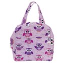 Seamless Cute Colourfull Owl Kids Pattern Boxy Hand Bag View1