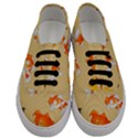 Gold Fish Seamless Pattern Background Men s Classic Low Top Sneakers View1