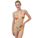 Gold Fish Seamless Pattern Background Tied Up Two Piece Swimsuit View1