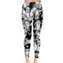 Graffiti Spray Can Characters Seamless Pattern Leggings  View1