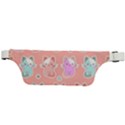 Cute Kawaii Kittens Seamless Pattern Active Waist Bag View2