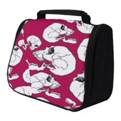 Terrible Frightening Seamless Pattern With Skull Full Print Travel Pouch (small) by Pakemis