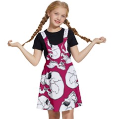 Terrible Frightening Seamless Pattern With Skull Kids  Apron Dress by Pakemis