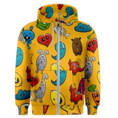 Graffiti Characters Seamless Ornament Men s Zipper Hoodie by Pakemis