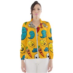 Graffiti Characters Seamless Ornament Women s Windbreaker by Pakemis