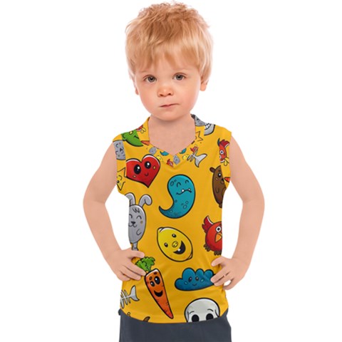 Graffiti Characters Seamless Ornament Kids  Sport Tank Top by Pakemis