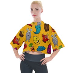 Graffiti Characters Seamless Ornament Mock Neck Tee by Pakemis