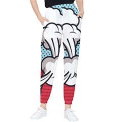 Rays Smoke Pop Art Style Vector Illustration Tapered Pants by Pakemis