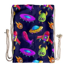 Space Pattern Drawstring Bag (large) by Pakemis