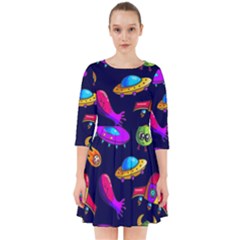 Space Pattern Smock Dress by Pakemis