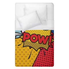 Pow Word Pop Art Style Expression Vector Duvet Cover (single Size) by Pakemis