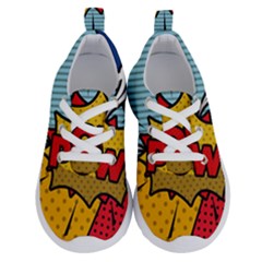 Pow Word Pop Art Style Expression Vector Running Shoes by Pakemis