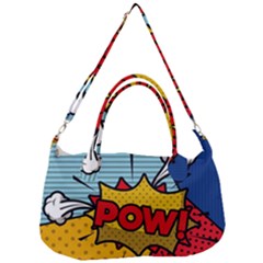 Pow Word Pop Art Style Expression Vector Removal Strap Handbag by Pakemis