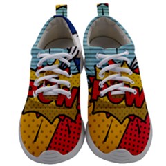 Pow Word Pop Art Style Expression Vector Mens Athletic Shoes by Pakemis