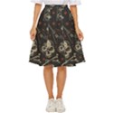 Grunge Seamless Pattern With Skulls Classic Short Skirt View1