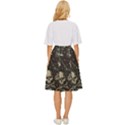 Grunge Seamless Pattern With Skulls Classic Short Skirt View4