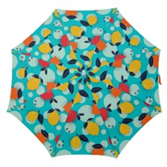 Pop Art Style Citrus Seamless Pattern Straight Umbrellas by Pakemis