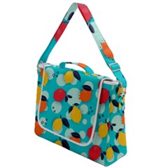 Pop Art Style Citrus Seamless Pattern Box Up Messenger Bag by Pakemis