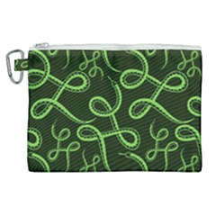 Snakes Seamless Pattern Canvas Cosmetic Bag (xl) by Pakemis