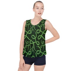 Snakes Seamless Pattern Bubble Hem Chiffon Tank Top by Pakemis