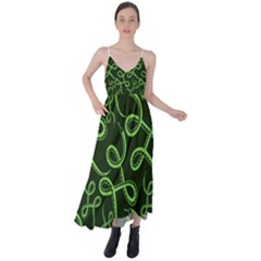 Snakes Seamless Pattern Tie Back Maxi Dress by Pakemis