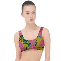 Pink Flower Seamless Pattern The Little Details Bikini Top by Pakemis