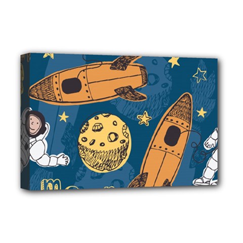 Missile Pattern Deluxe Canvas 18  X 12  (stretched) by Pakemis