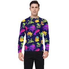 Space Patterns Men s Long Sleeve Rash Guard by Pakemis