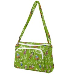 Seamless Pattern With Kids Front Pocket Crossbody Bag by Pakemis