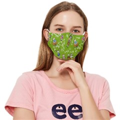 Seamless Pattern With Kids Fitted Cloth Face Mask (adult) by Pakemis