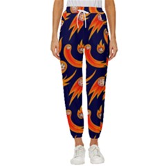 Space Patterns Pattern Cropped Drawstring Pants by Pakemis