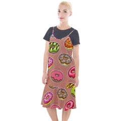 Doughnut Doodle Colorful Seamless Pattern Camis Fishtail Dress by Pakemis