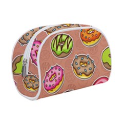 Doughnut Doodle Colorful Seamless Pattern Make Up Case (small) by Pakemis