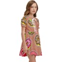 Doughnut Doodle Colorful Seamless Pattern Kids  Sweet Collar Dress View2