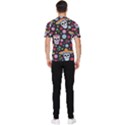 Day Dead Skull With Floral Ornament Flower Seamless Pattern Men s Short Sleeve Rash Guard View2