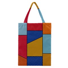 Dotted Colors Background Pop Art Style Vector Classic Tote Bag