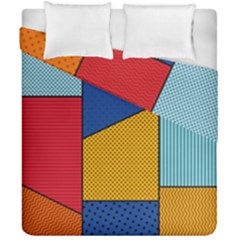 Dotted Colors Background Pop Art Style Vector Duvet Cover Double Side (california King Size) by Pakemis