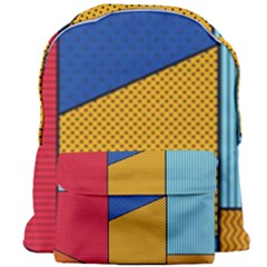 Dotted Colors Background Pop Art Style Vector Giant Full Print Backpack by Pakemis