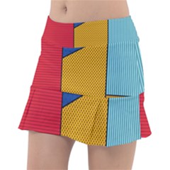 Dotted Colors Background Pop Art Style Vector Classic Tennis Skirt by Pakemis